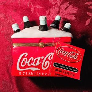 Vintage 2002 Coca Cola Hinged Cooler Box! New in box!